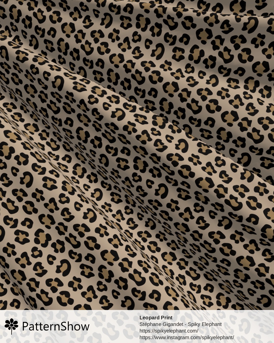 Leopard Print - Black Beige Cream