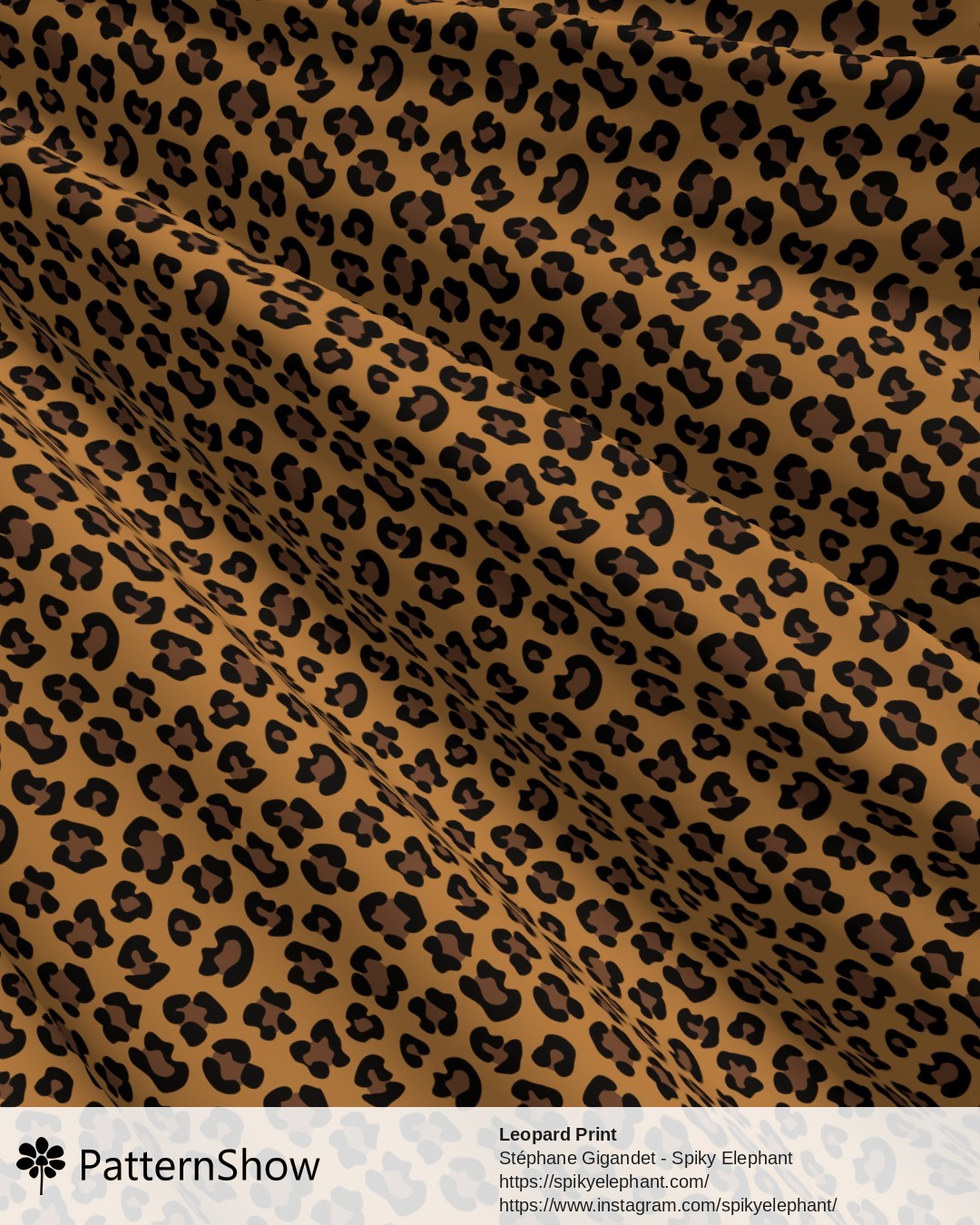 Leopard Print - Black Brown Camel