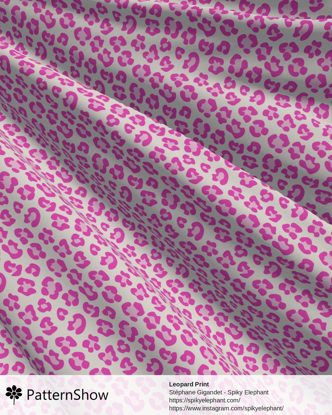 Leopard Print - Pink White