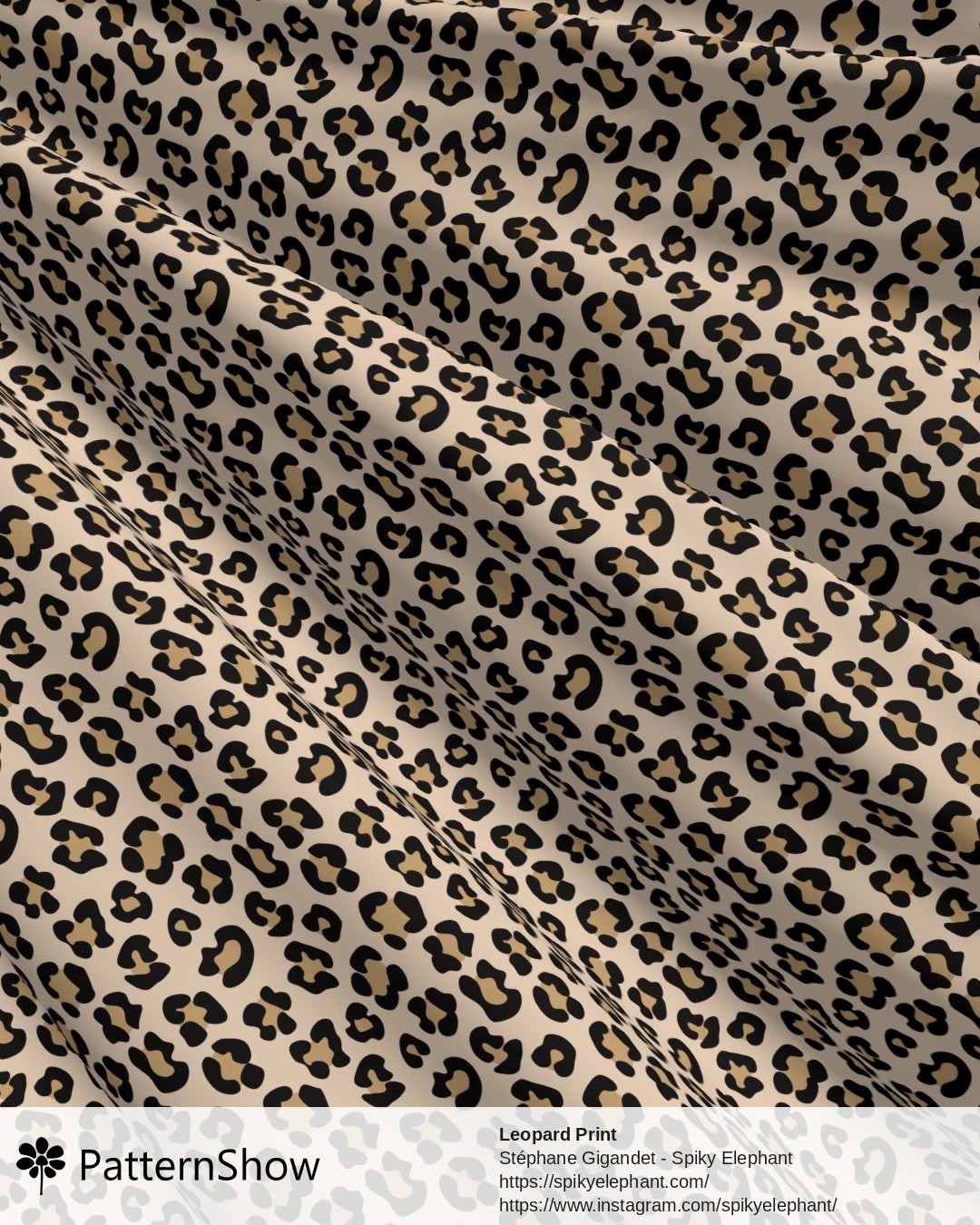 Leopard Print - Black Beige Cream