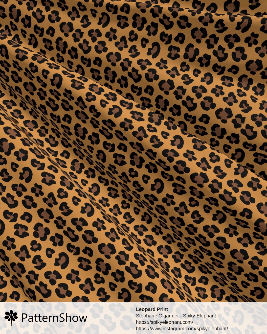 Leopard Print - Black Brown Camel