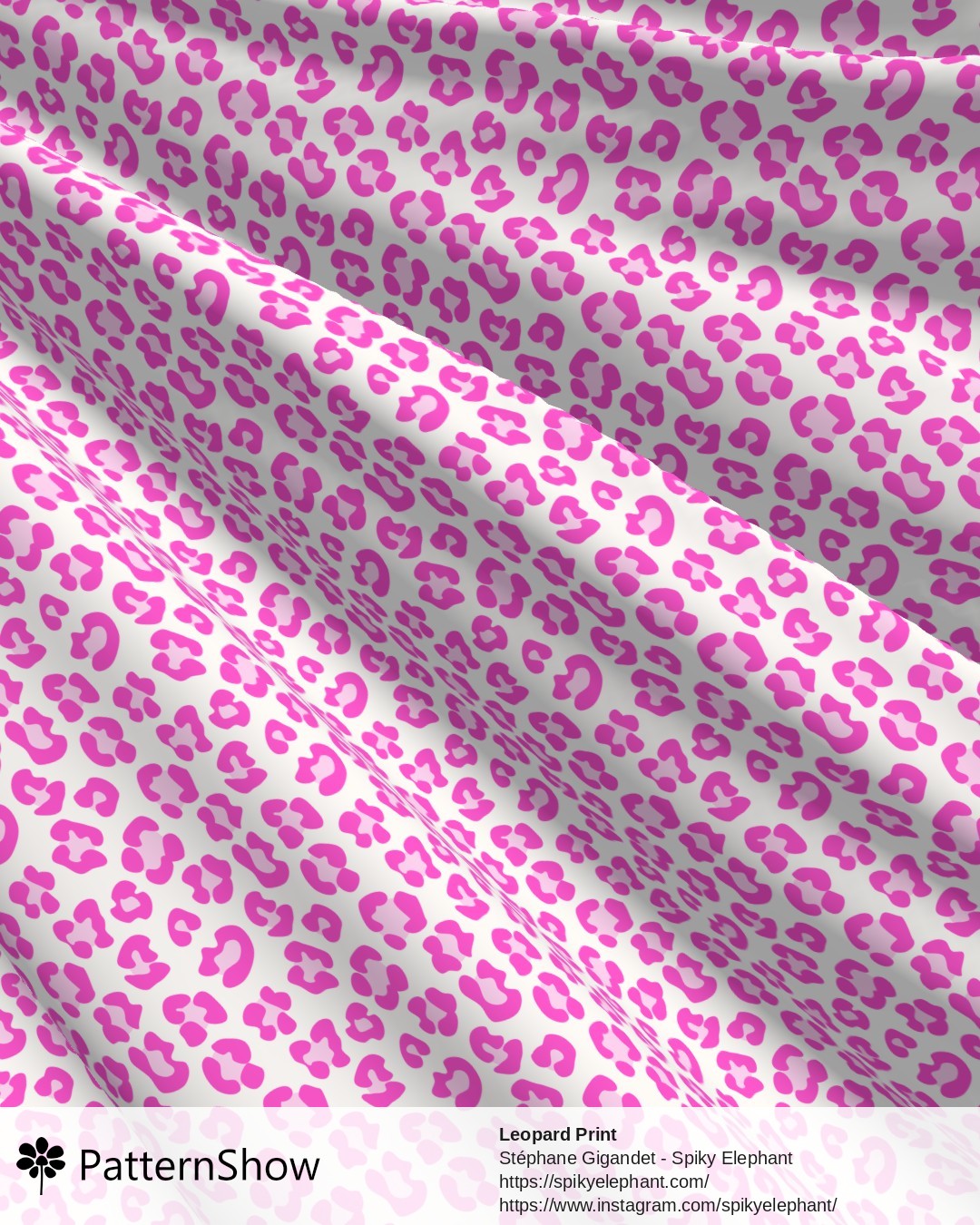 Leopard Print - Pink White