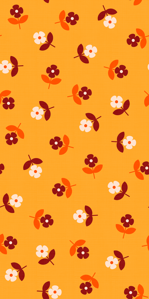 retro-tossed-flowers.yellow-orange-brown-cream.3600x7200