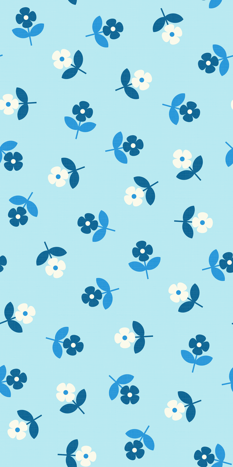 retro-tossed-flowers.blue-cream.3600x7200