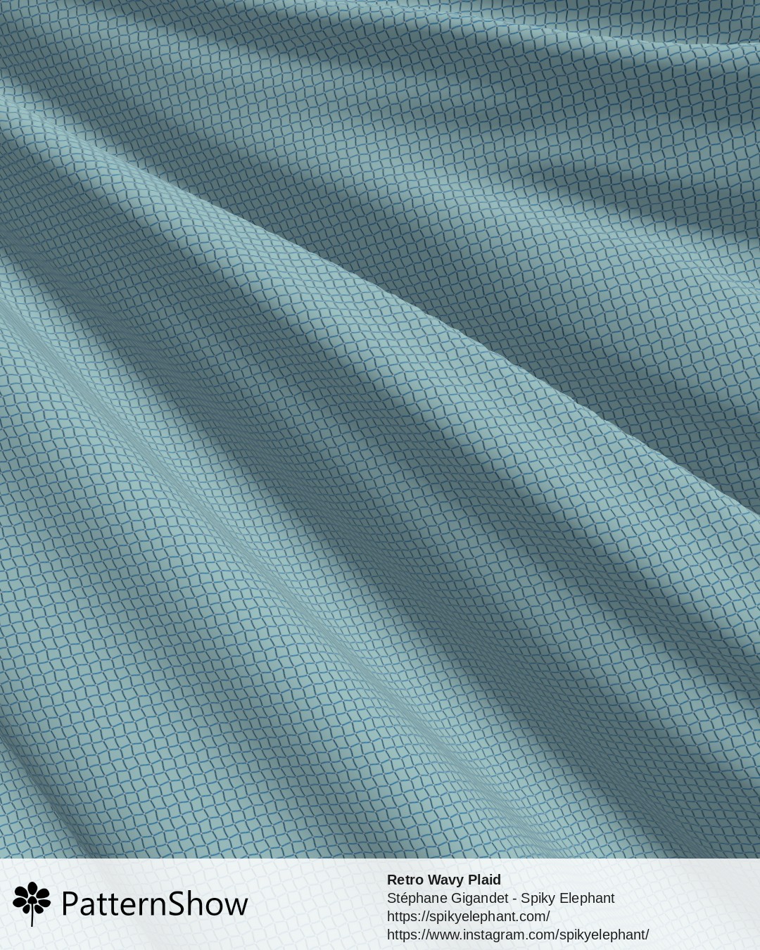 Retro Wavy Plaid - retro-groovy-gingham.blue-cream.3600x3600