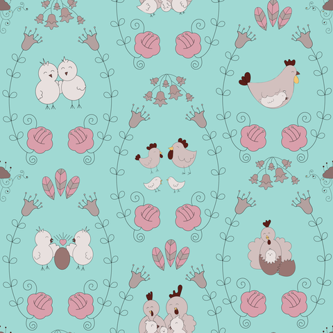 turquoise and black outline