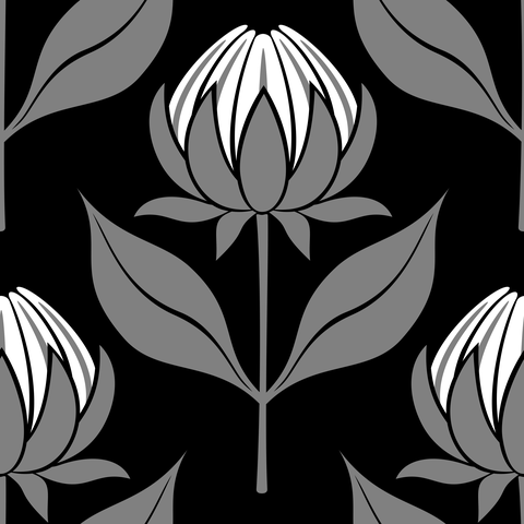 budding-dahlias.black-white-grey.3600x3600