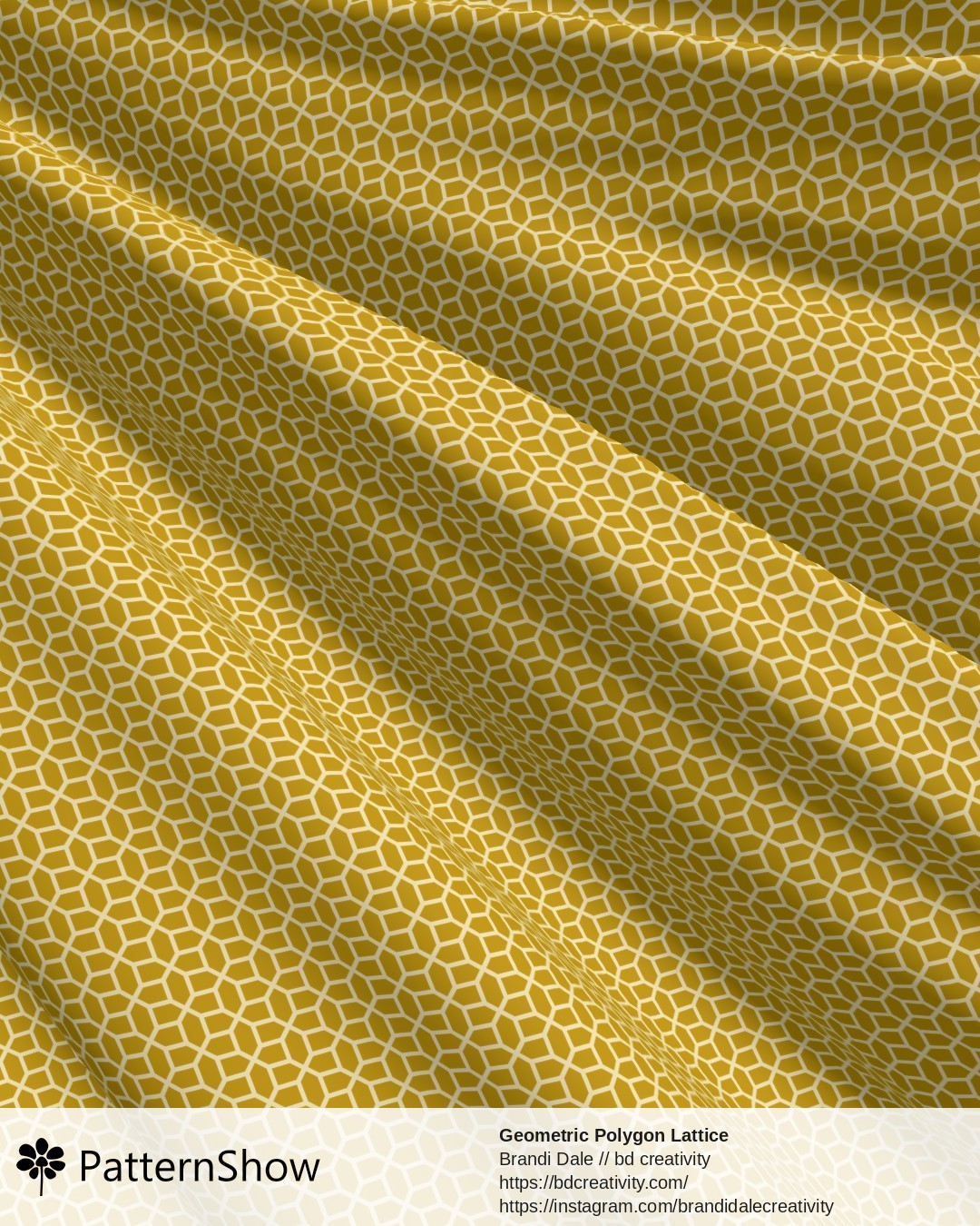 Geometric Polygon Lattice - Ochre
