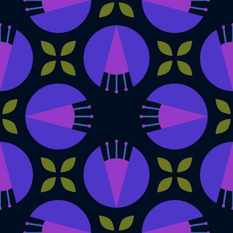 Indigo and Violet on Dark