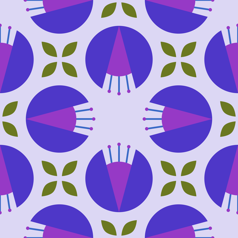 Indigo and Violet on Light