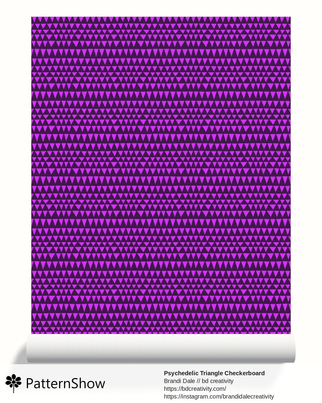 Psychedelic Triangle Checkerboard wallpaper - Violet