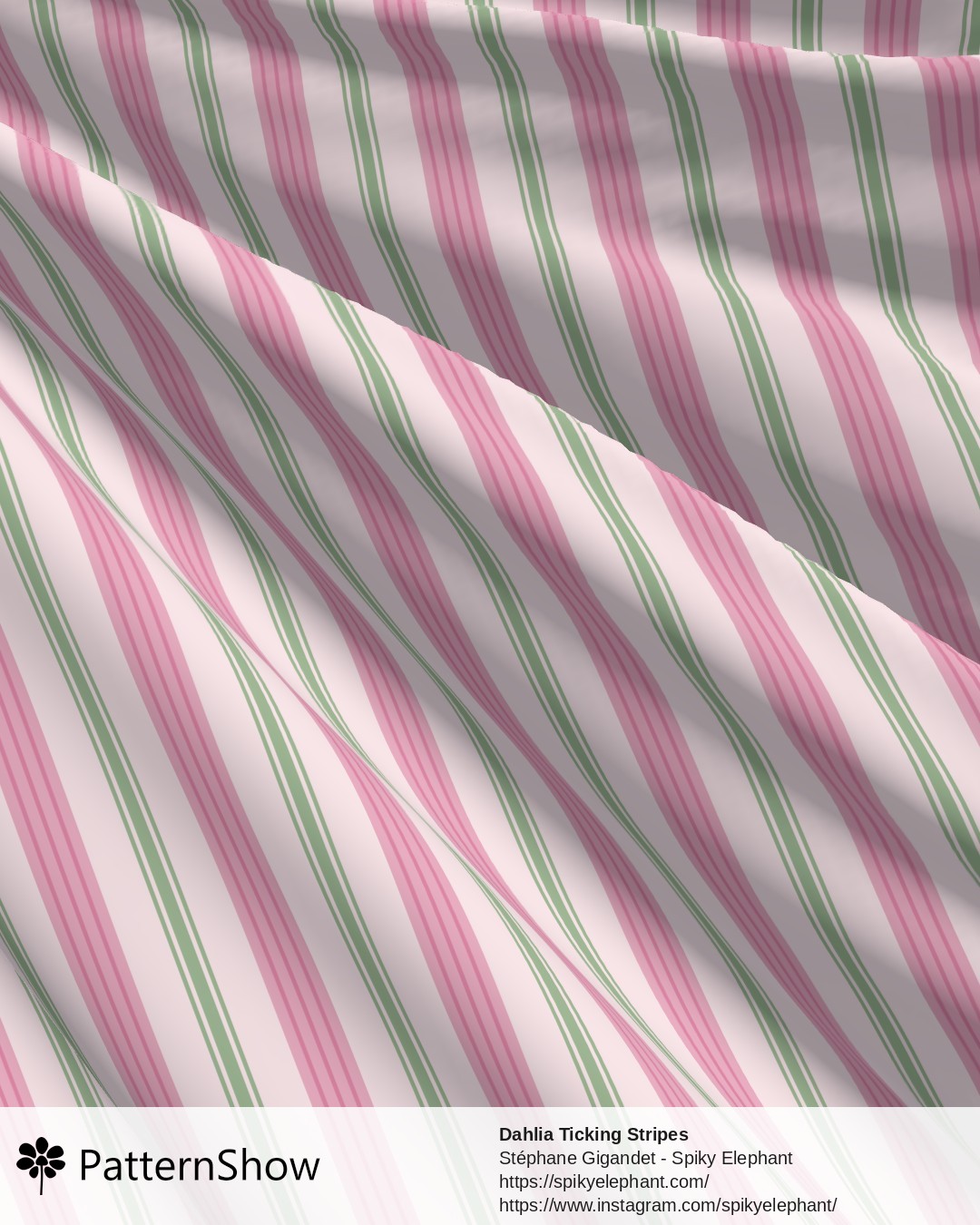 Dahlia Ticking Stripes - dahlias-coordinates-2.pink-cream.3600x3600