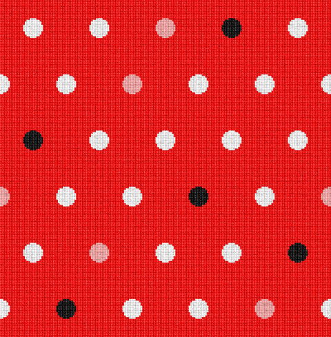 Black White Ladybug Red