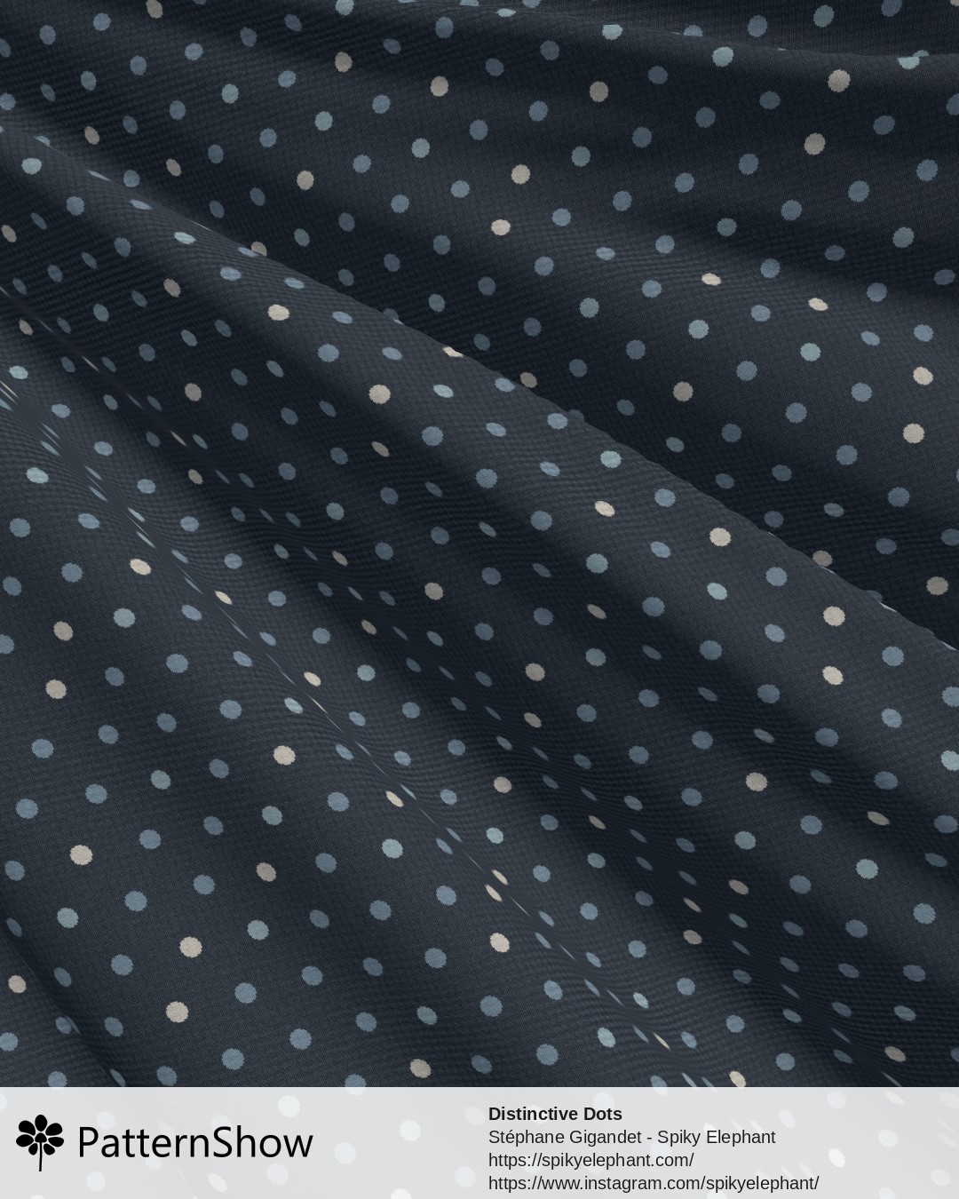 Distinctive Dots - Baby Blue White Navy