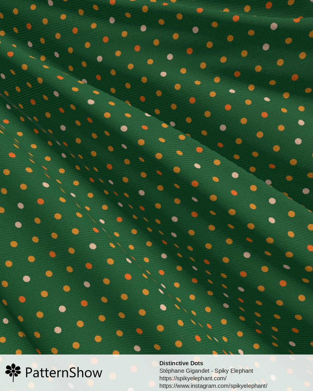 Distinctive Dots - Red Orange Yellow Green