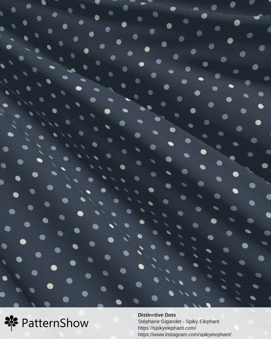 Distinctive Dots - Baby Blue White Navy