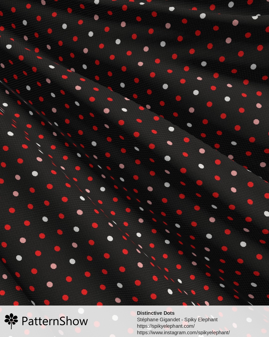 Distinctive Dots - Ladybug Red White Dark Grey Black