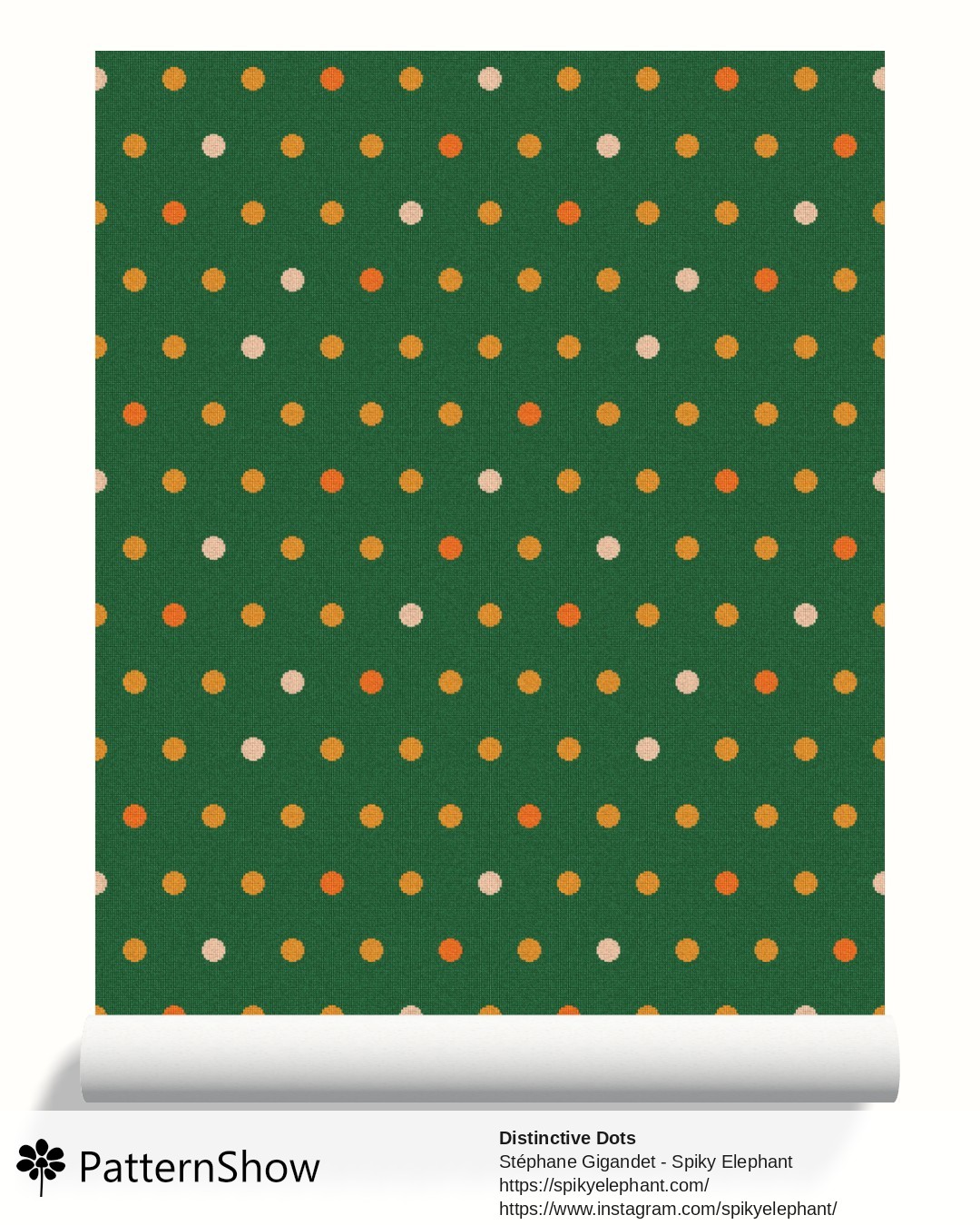 Distinctive Dots wallpaper - Red Orange Yellow Green