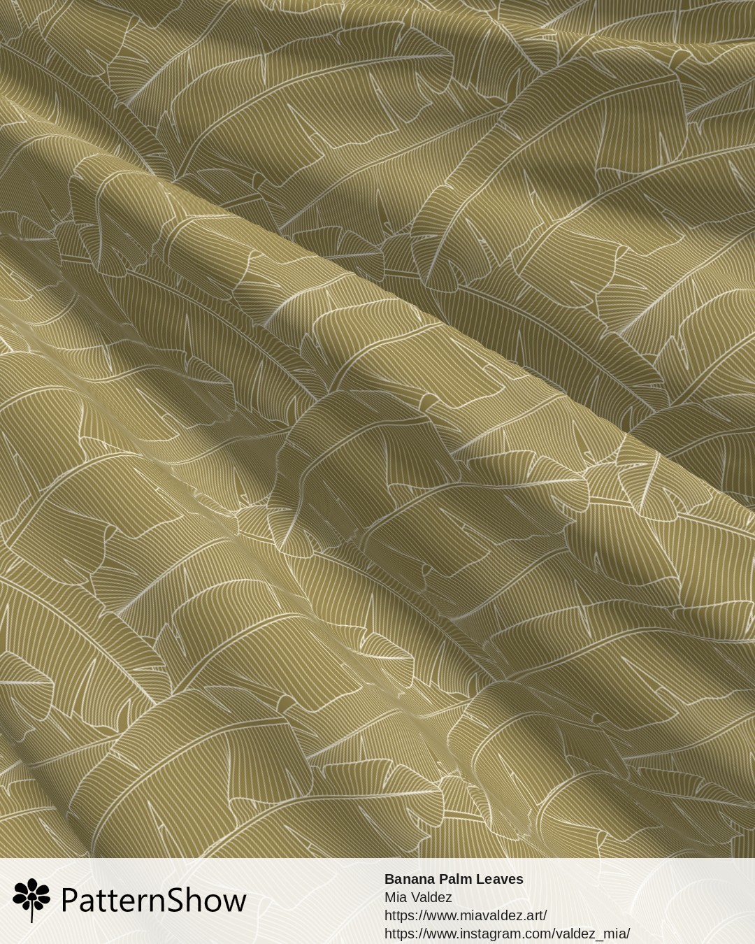 Banana Palm Leaves - Banana Palm Leaves Willow and Eggshell