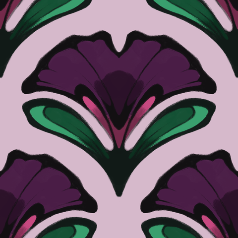 Dark Purple, Fuchsia, Green, Lilac