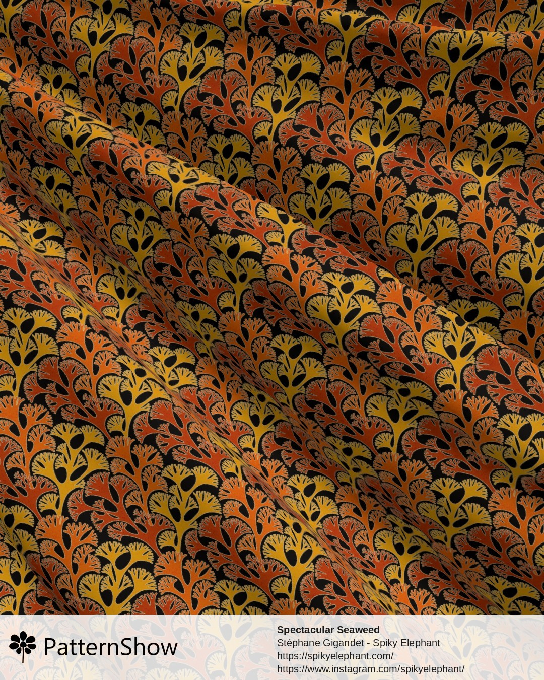Spectacular Seaweed - Halloween Orange Red Yellow Black
