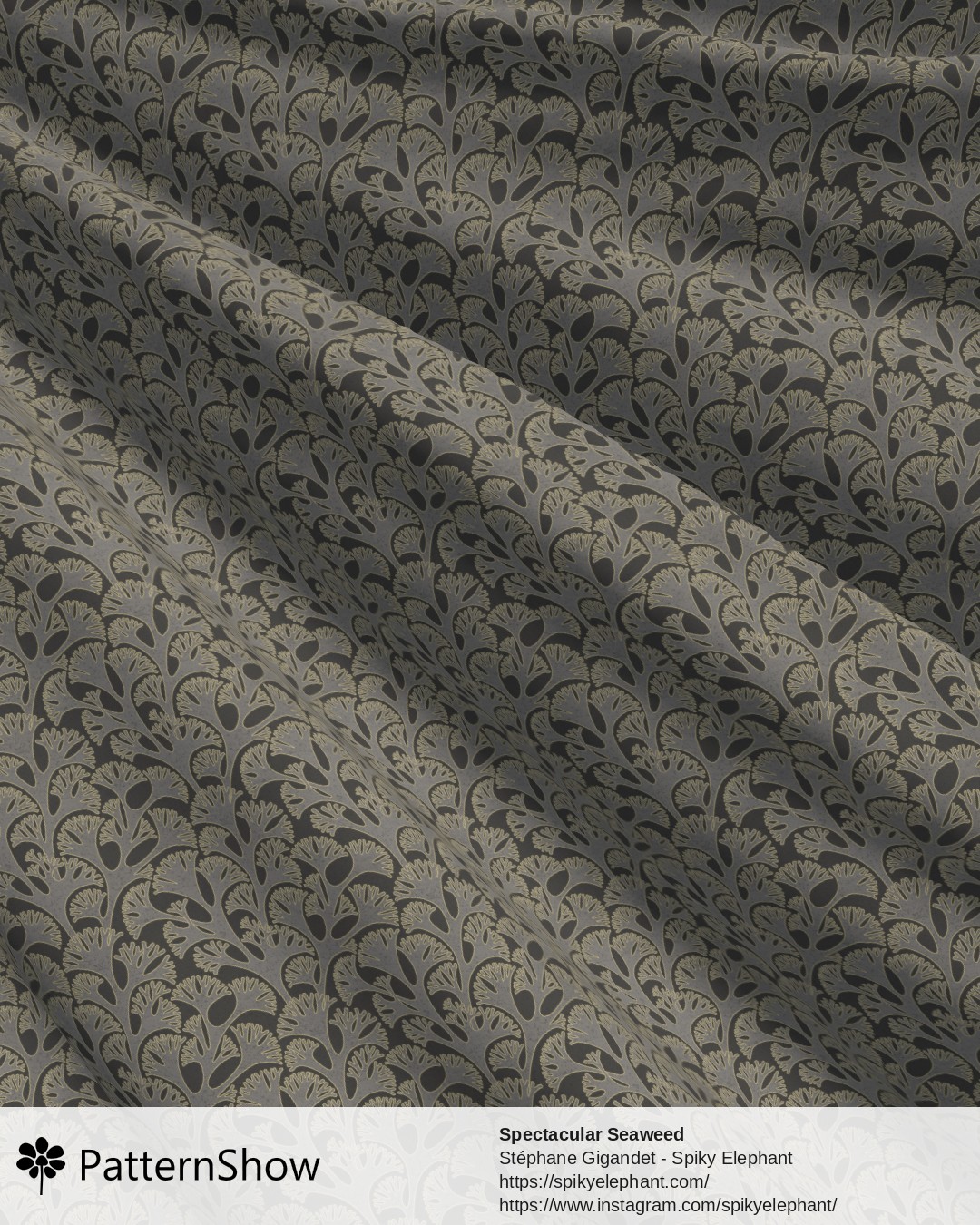 Spectacular Seaweed - Monochrome Neutral Grey Shades
