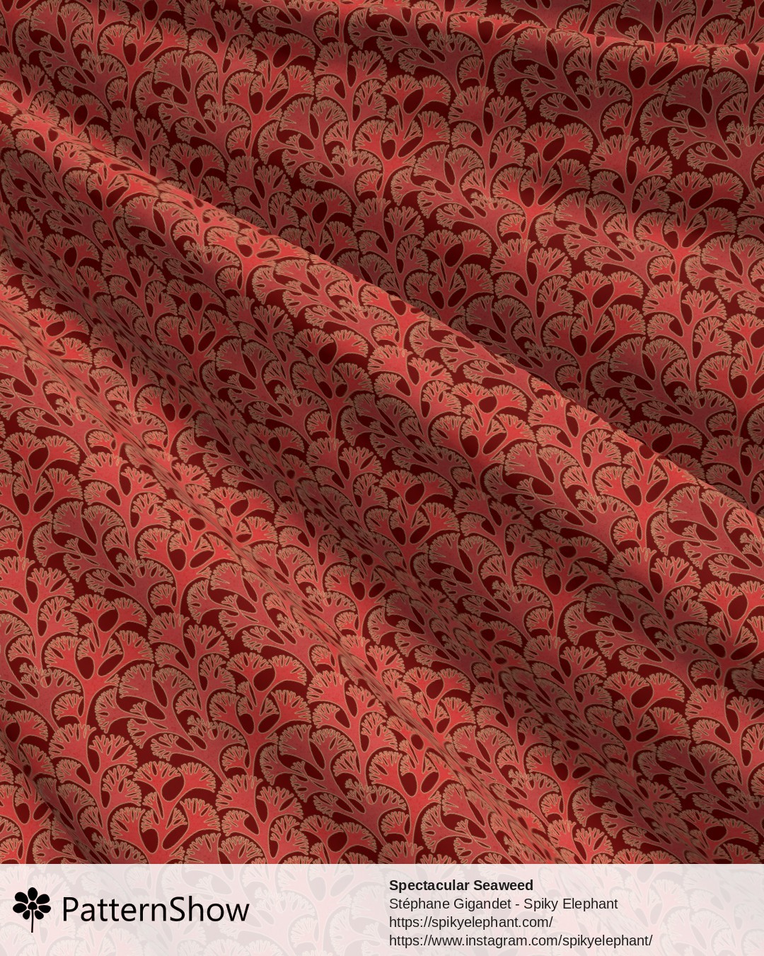 Spectacular Seaweed - Scarlet Tomato Blood Red Maroon