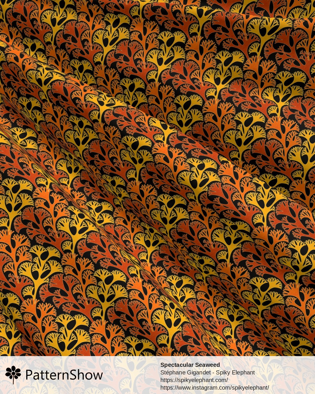 Spectacular Seaweed - Halloween Orange Red Yellow Black