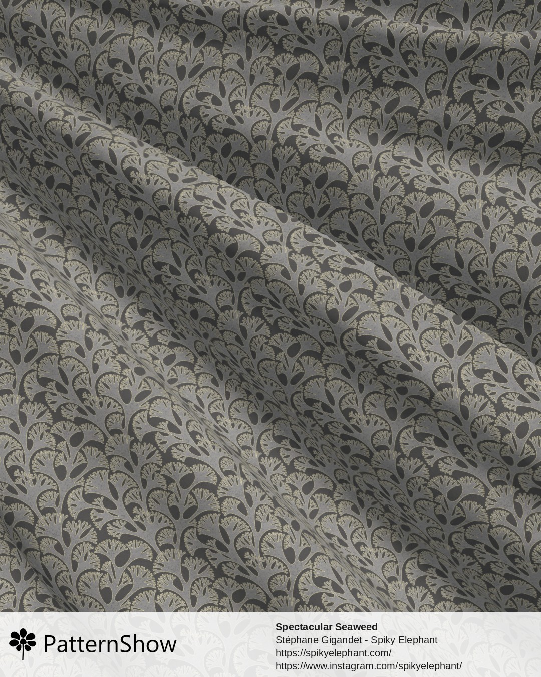Spectacular Seaweed - Monochrome Neutral Grey Shades