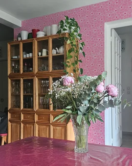Romantic Pink Dining Room